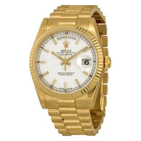 rolex mens president yellow gold|Rolex presidential 40mm white gold.